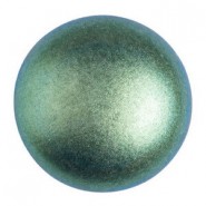 Les perles par Puca® Cabochon 25mm - Metallic mat green turquoise 23980/94104